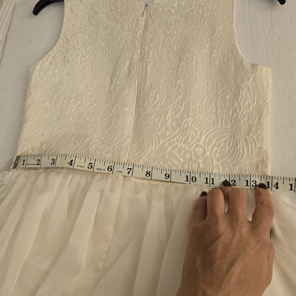 Zoe Ltd Girls Formal Dress Ivory Size 16 - Picture 12 of 12